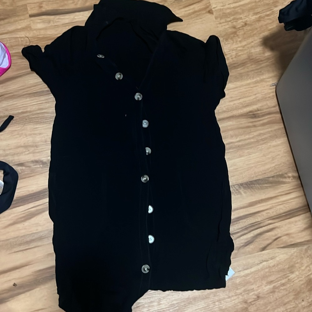 Black swimsuit coverup